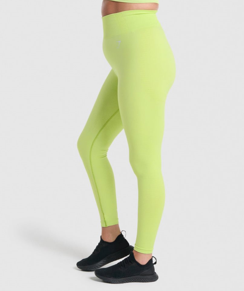 Women's Gymshark Vital Seamless 2.0 Leggings Yellow | NZ 6UFIJO